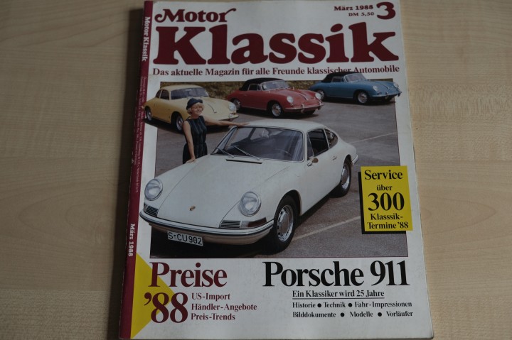 Deckblatt Motor Klassik (03/1988)